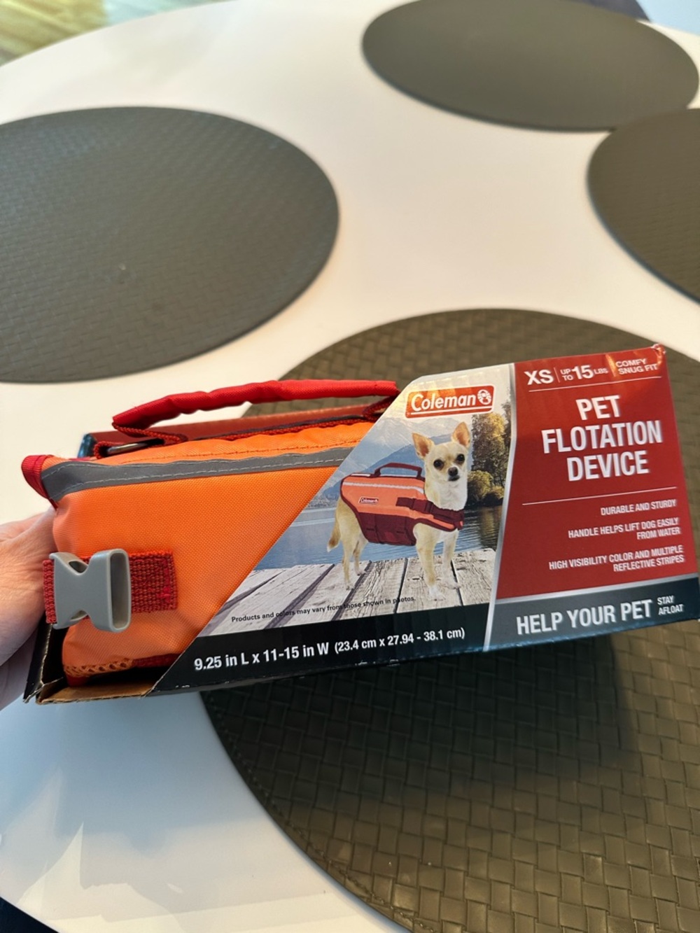 Coleman Orange XS Pet Flotation Device